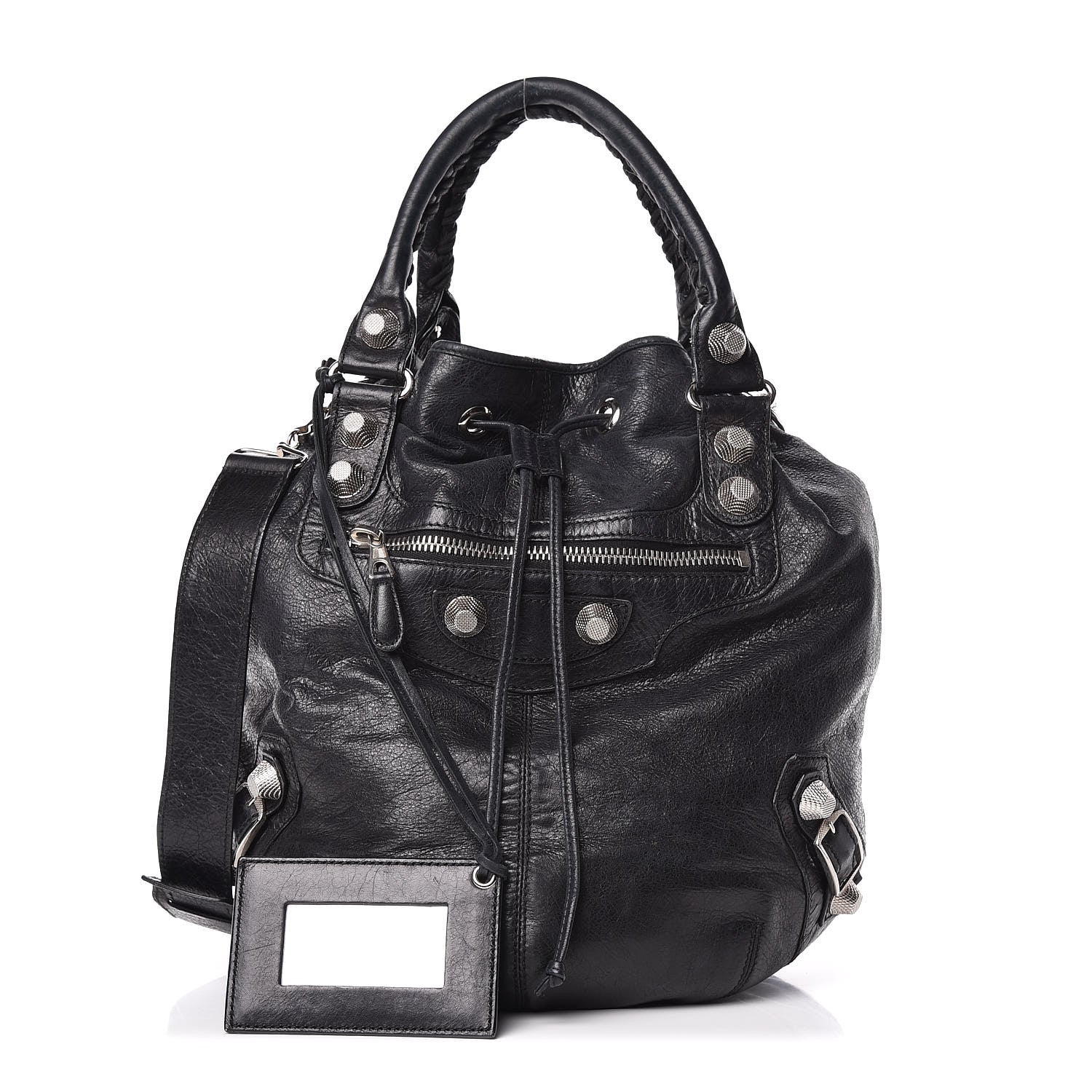 Balenciaga Agneau Giant 21 Silver Hardware Pompon Black 1 of 13