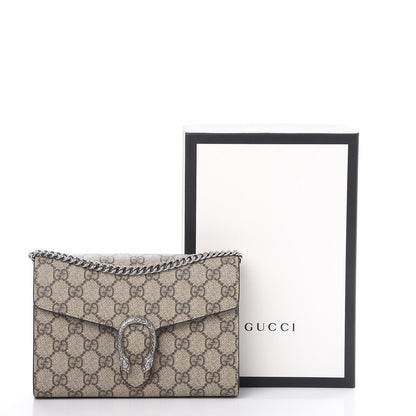 Gucci GG Supreme Monogram Mini Dionysus Chain Wallet Beige Taupe 8 of 8