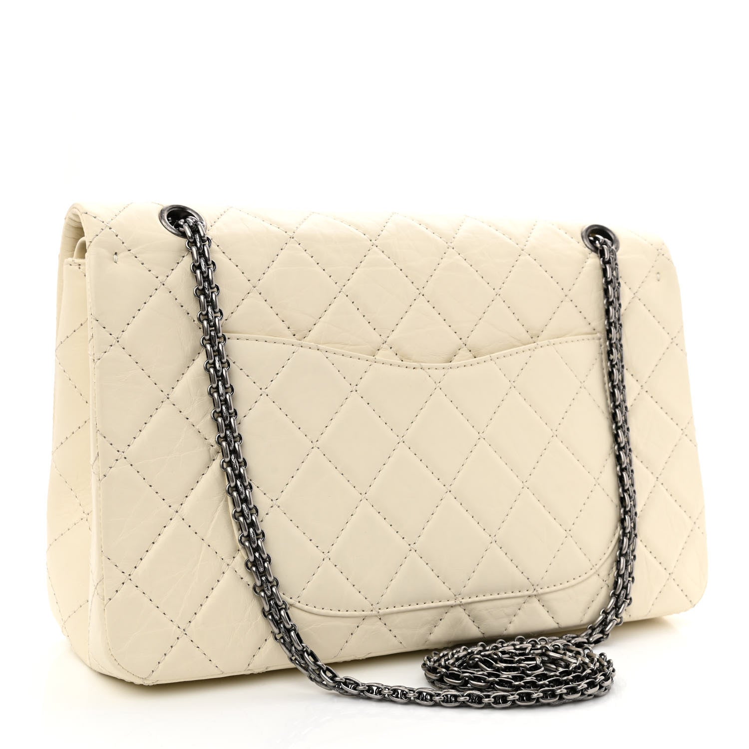 Chanel Aged Calfskin Quilted 2.55 Reissue 227 Flap White 2 of 9