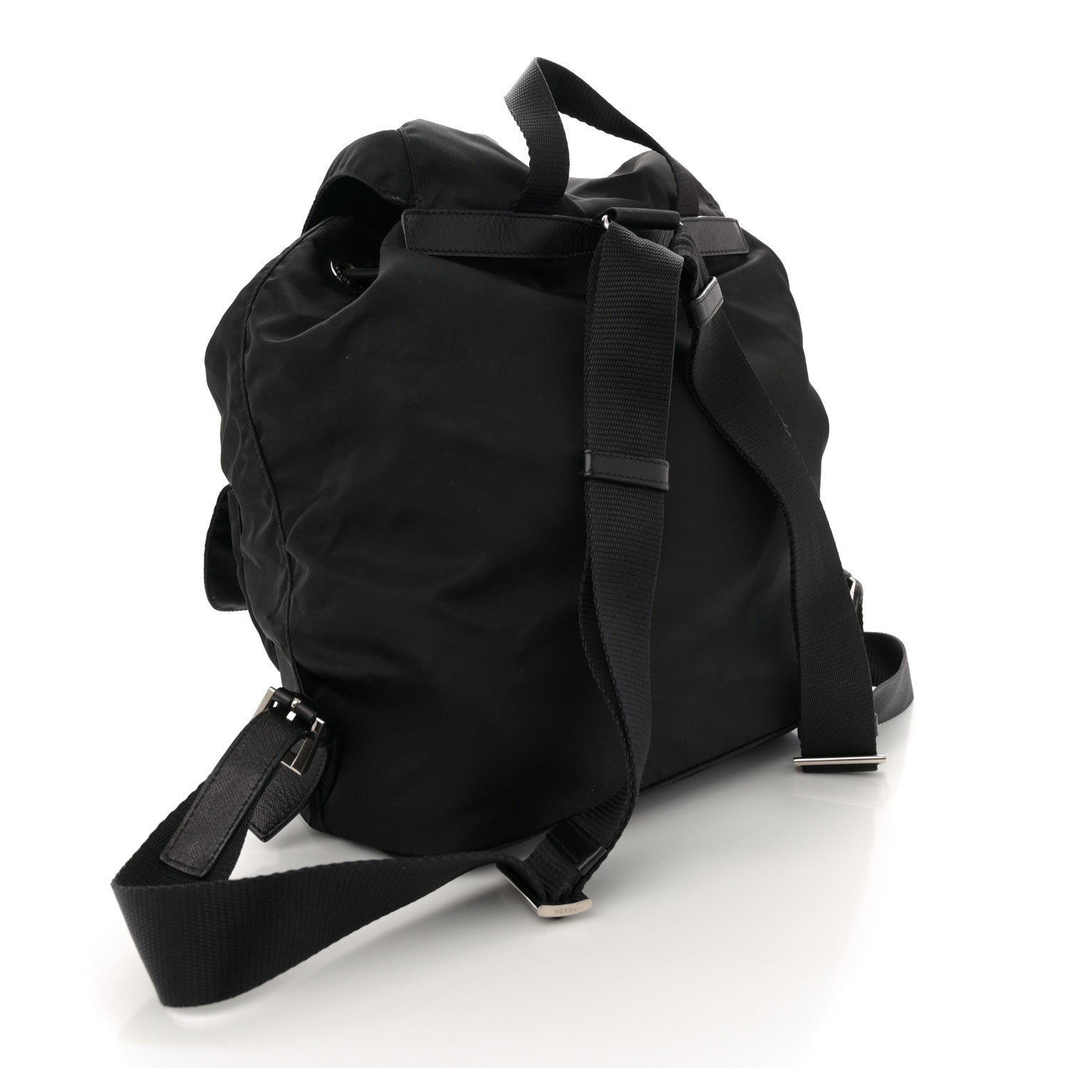Prada Nylon Vela Medium Backpack Black 3 of 10