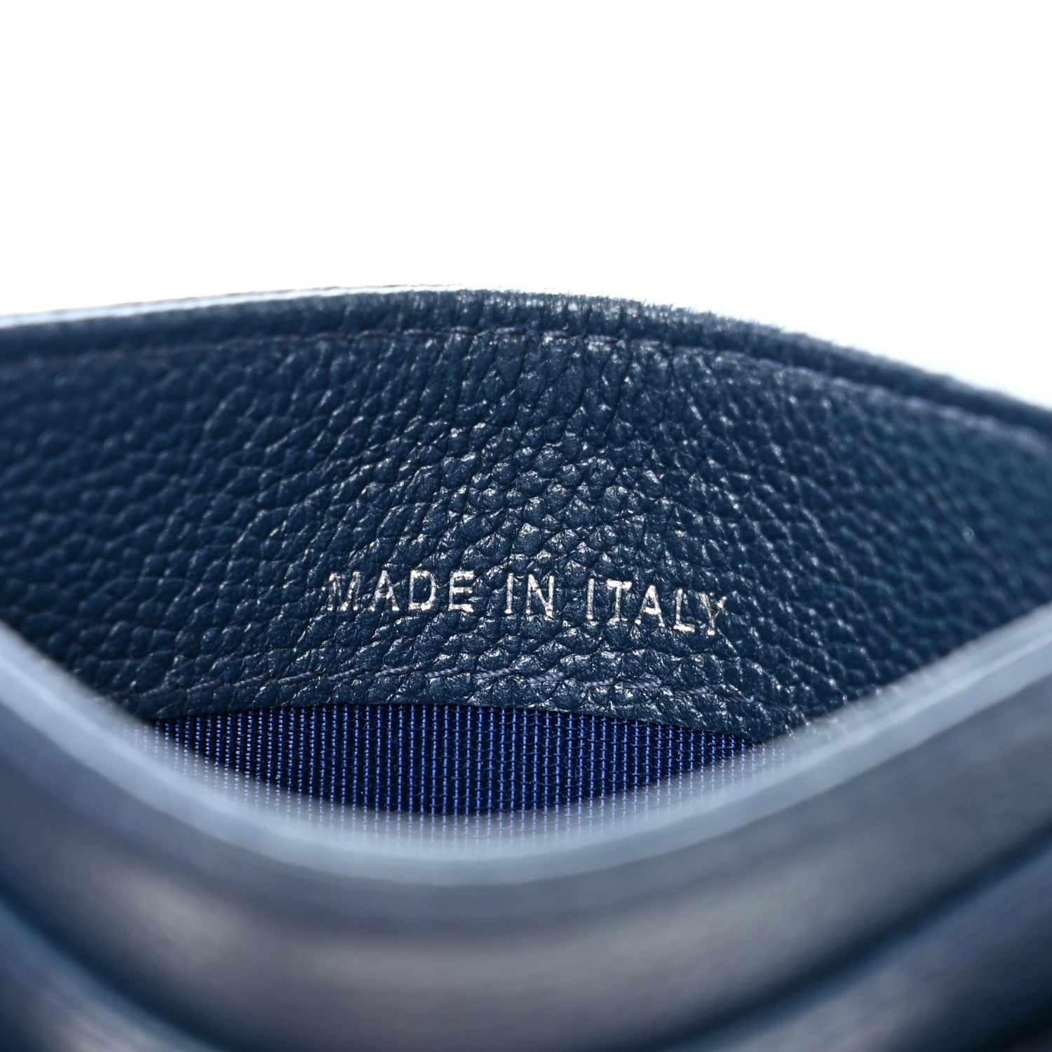 Chanel Denim Goatskin Quilted Card Holder Blue 6 of 8