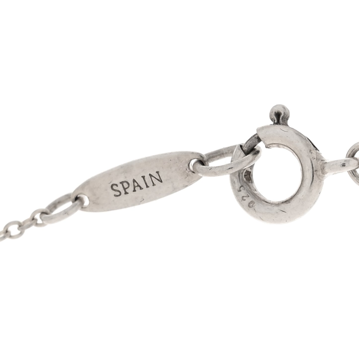 Sterling Silver Elsa Peretti Letter A Pendant Necklace