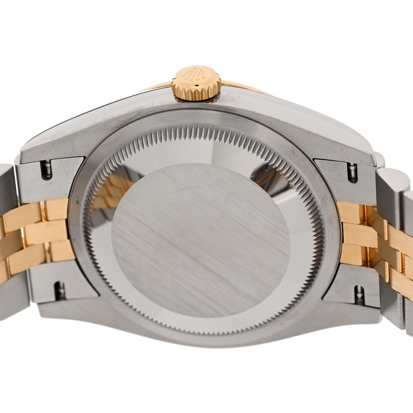 Stainless Steel 18K Yellow Gold 36mm Oyster Perpetual Datejust Watch White 126233