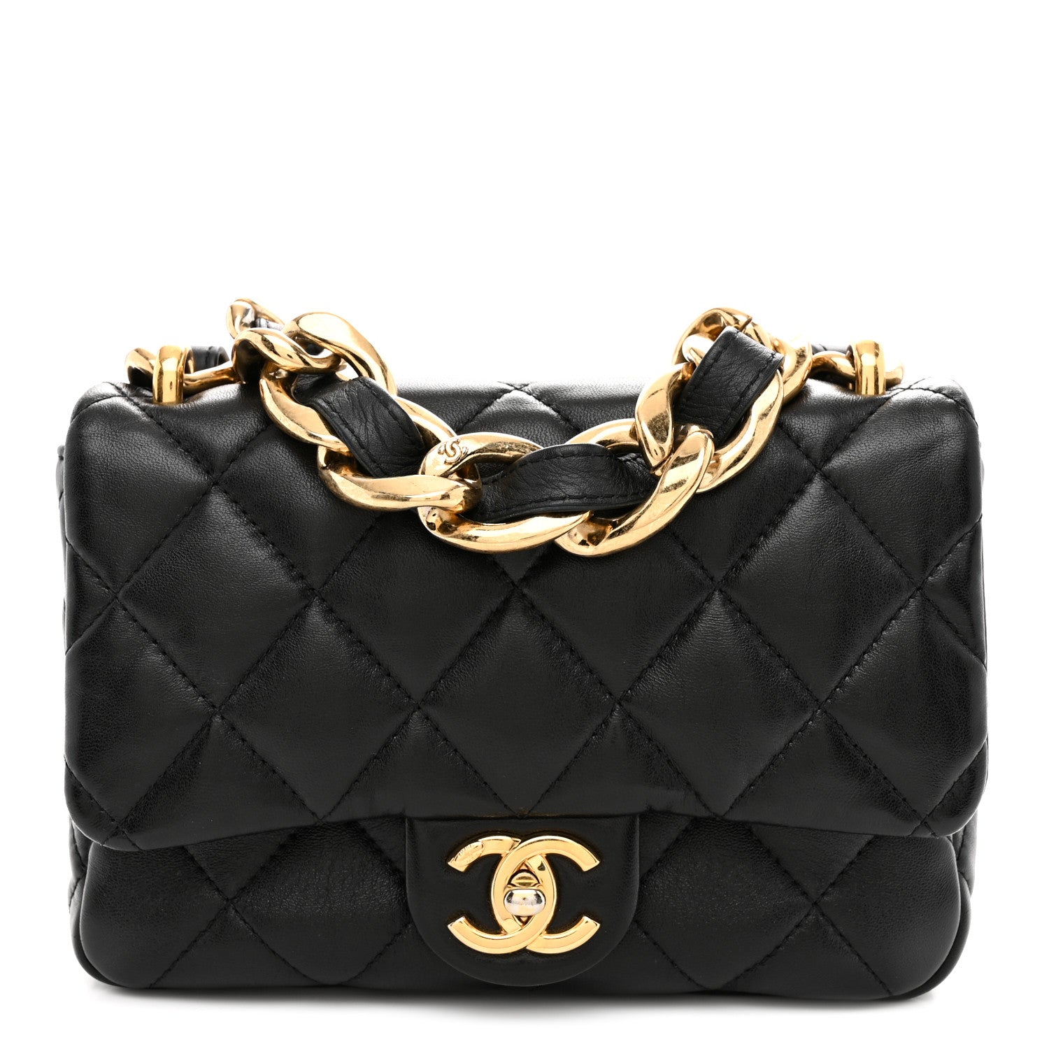 Chanel Lambskin Quilted Small Funky Town Flap Black 1 of 10