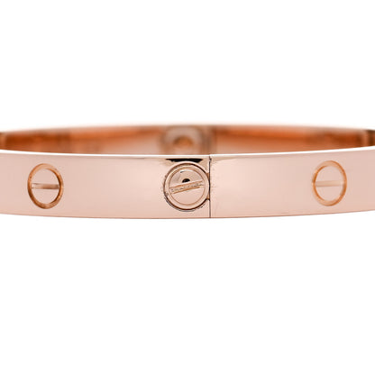 Cartier 18K Pink Gold LOVE Bracelet 17 4 of 8