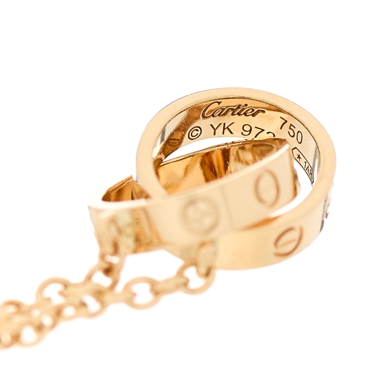 Cartier 18K Yellow Gold Interlocking LOVE Bracelet 3 of 4