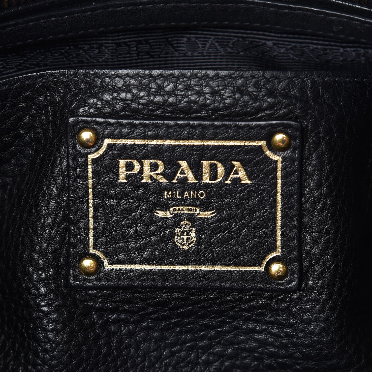 Prada Vitello Daino Shopping Satchel Black 6 of 11