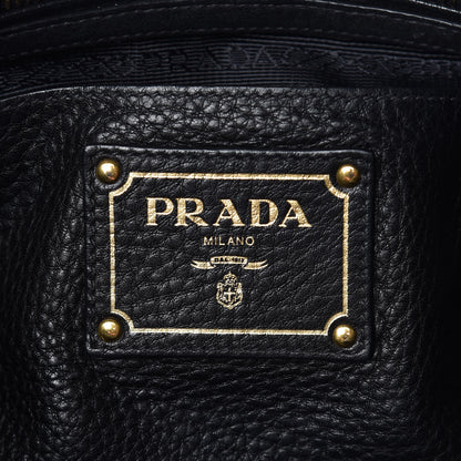 Prada Vitello Daino Shopping Satchel Black 6 of 11