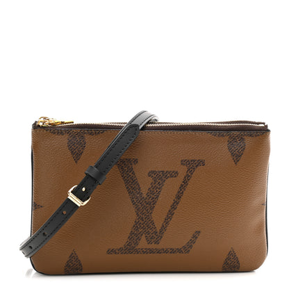 Louis Vuitton Reverse Monogram Giant Double Zip Pochette 1 of 12