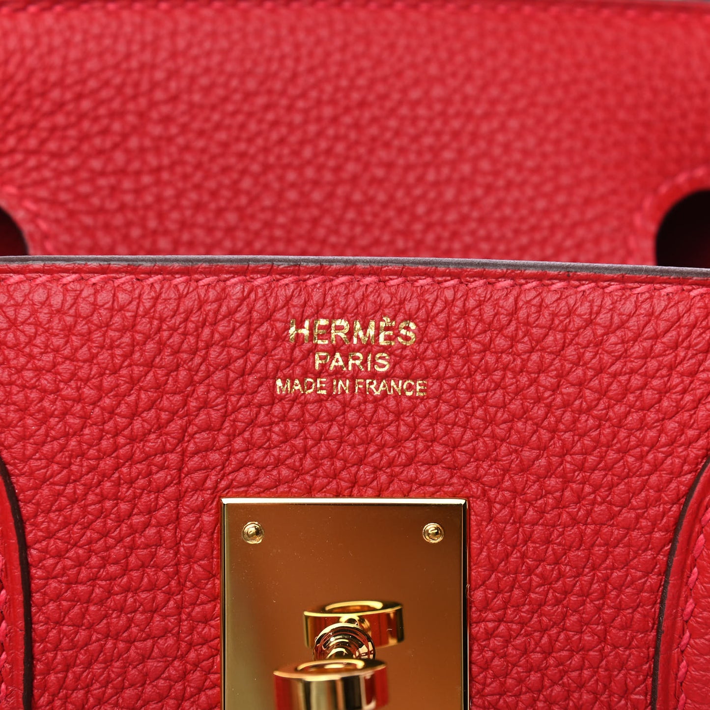 Togo Birkin 30 Rouge Casaque
