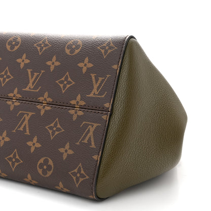 Louis Vuitton Calfskin Monogram Fold Tote PM Cream Khaki Black 9 of 9