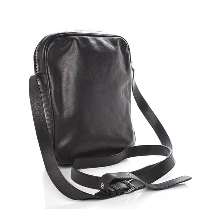 Burberry Grained Buffalo Messenger Bag Dark Brown 3 of 10