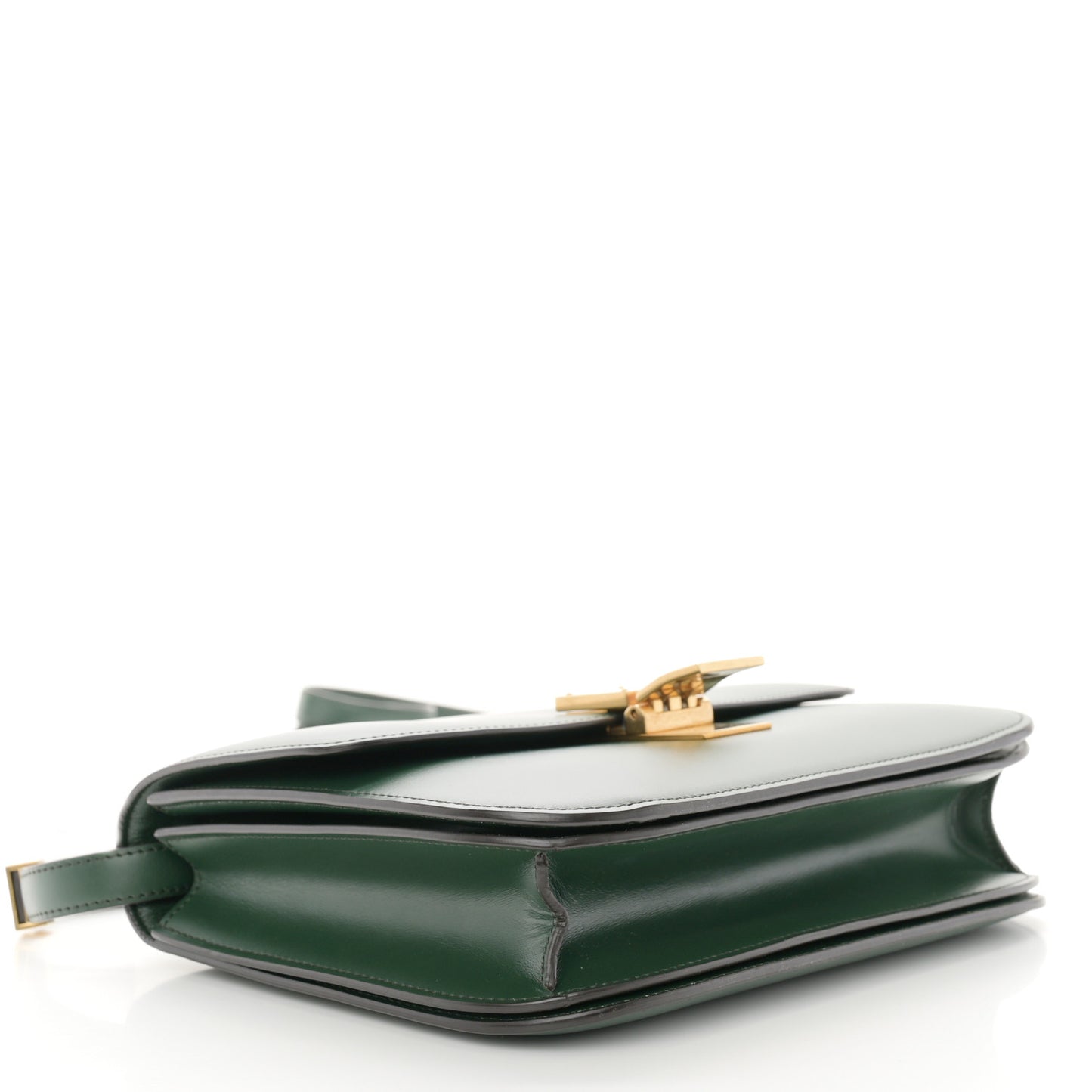 Box Calfskin Medium Classic Box Flap Bag Forest