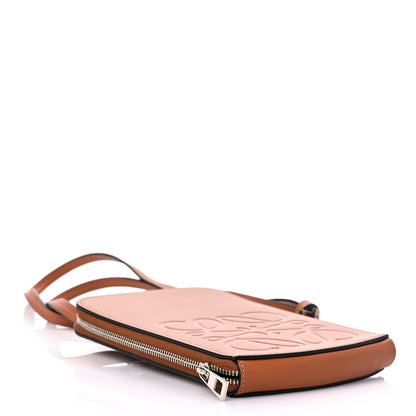 Loewe Soft Calfskin Anagram Pouch Tan 4 of 12