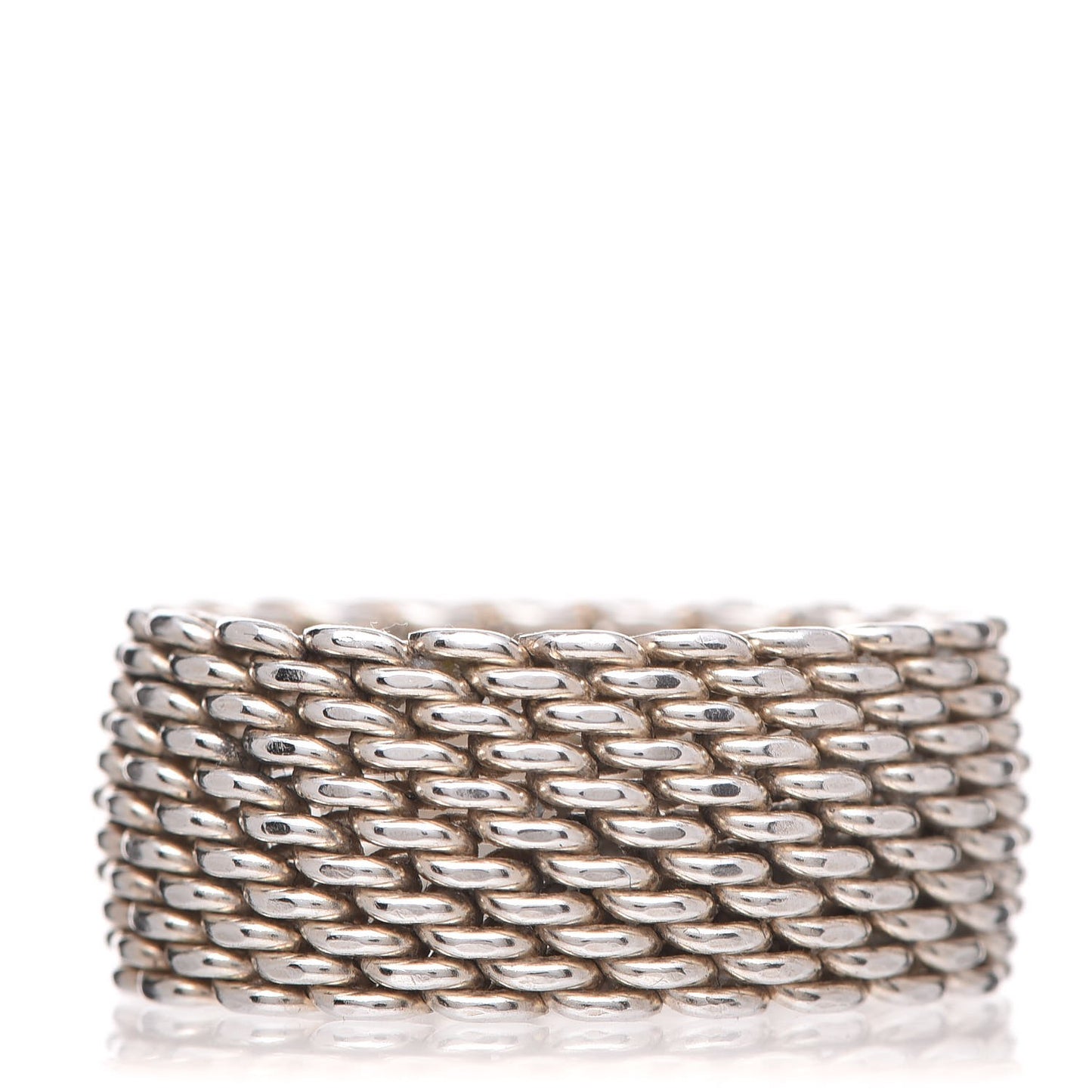 Sterling Silver Somerset Mesh Ring 54 7