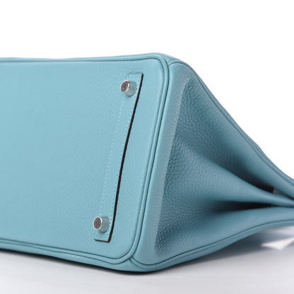 Hermes Taurillon Clemence Birkin 30 Bleu Saint Cyr 7 of 11