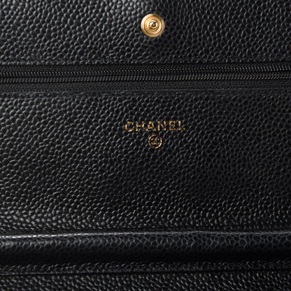 Chanel Caviar Quilted Wallet On Chain WOC Black 8 of 14