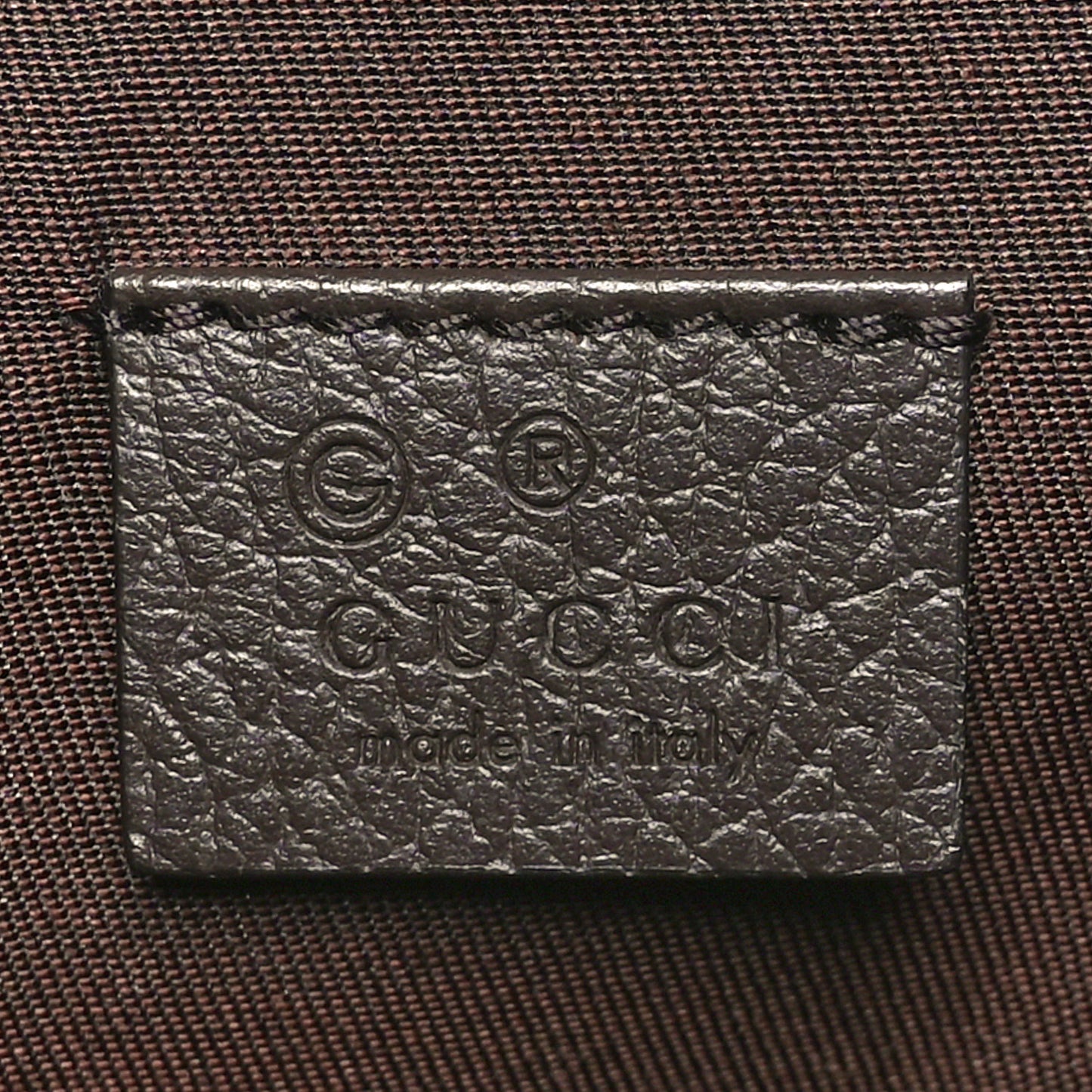 Monogram Dollar Calfskin O Drawstring Backpack Beige Ebony Testa di Moro Dark Chocolate