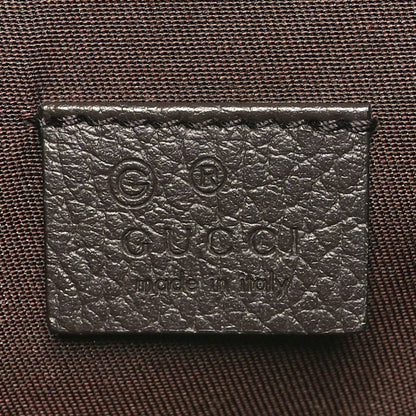 Gucci Monogram Dollar Calfskin O Drawstring Backpack Beige Ebony Testa di Moro Dark Chocolate 6 of 10