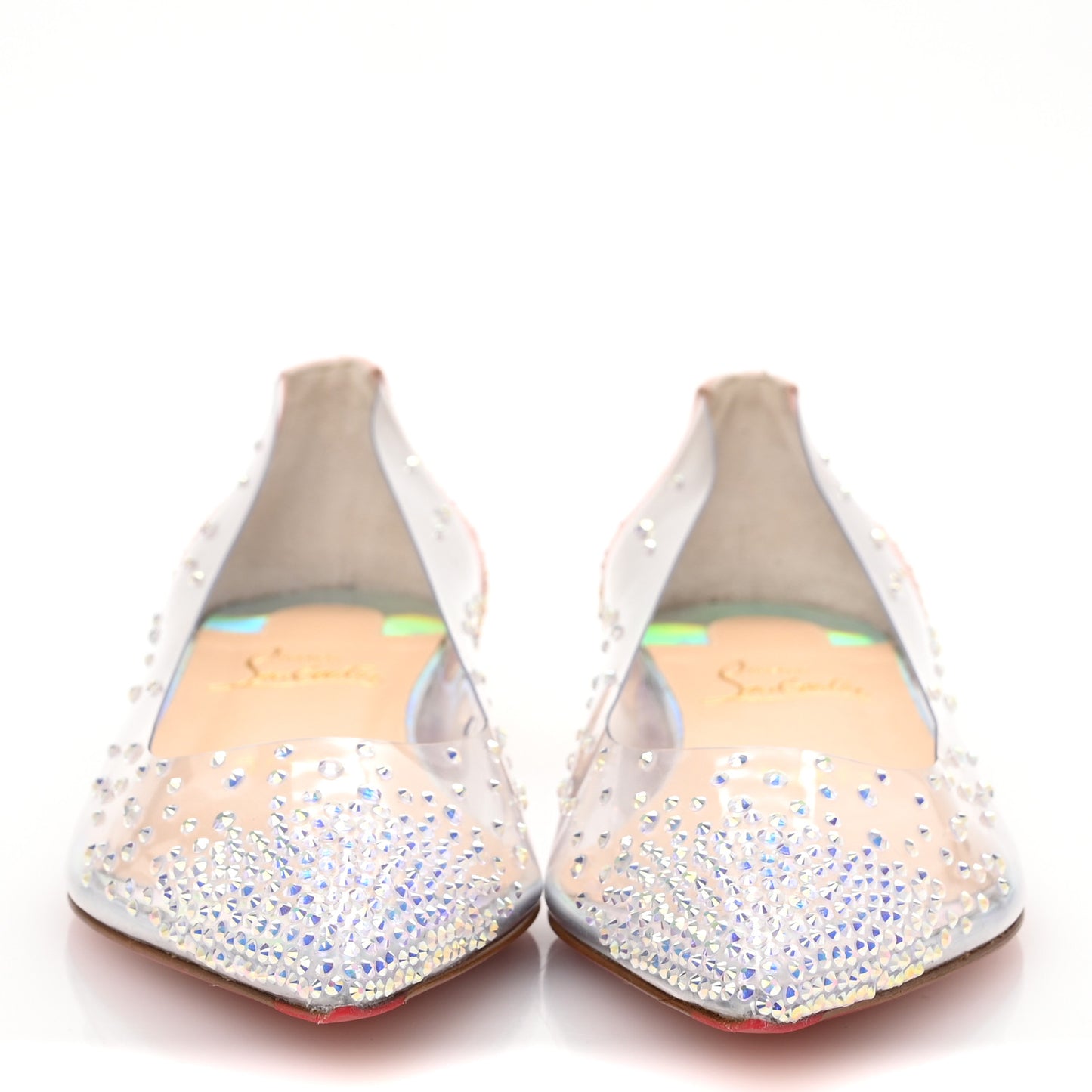 PVC Suede Degrastrass Flats 36.5 Pink Multicolor