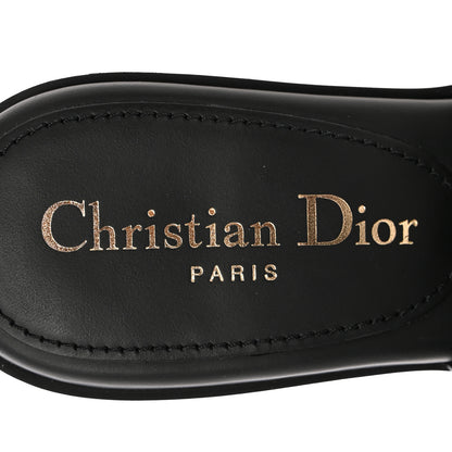 Christian Dior Calfskin Cannage Quilted Dio(r)evolution 80mm Slide Sandals 36.5 Black 7 of 10