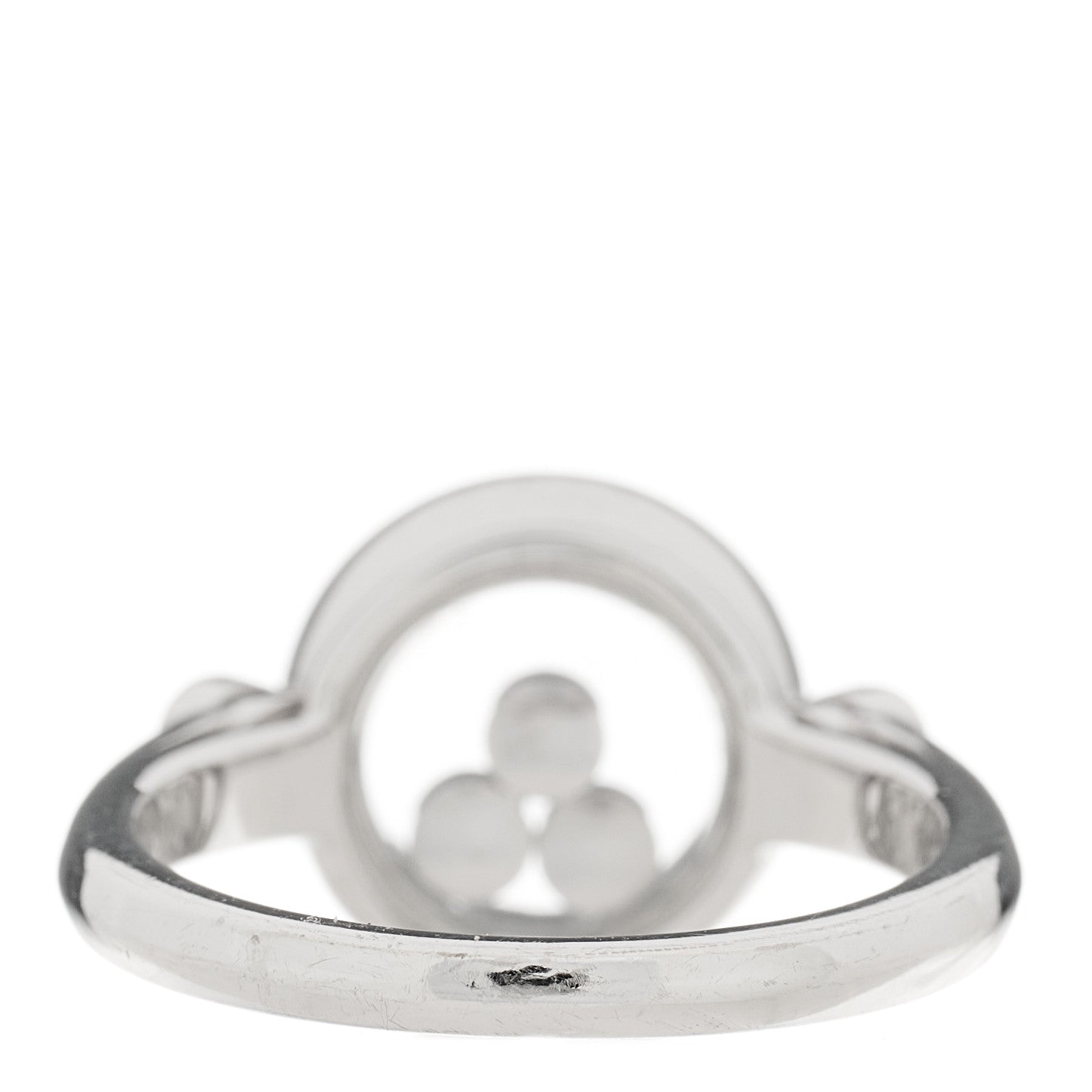 Chopard 18K White Gold Happy Diamonds Circle Ring 52 6 3 of 6