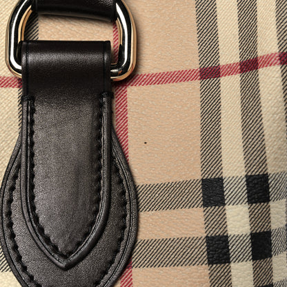 Burberry Haymarket Check Small Chester Bowling Bag Chocolate 11 of 11