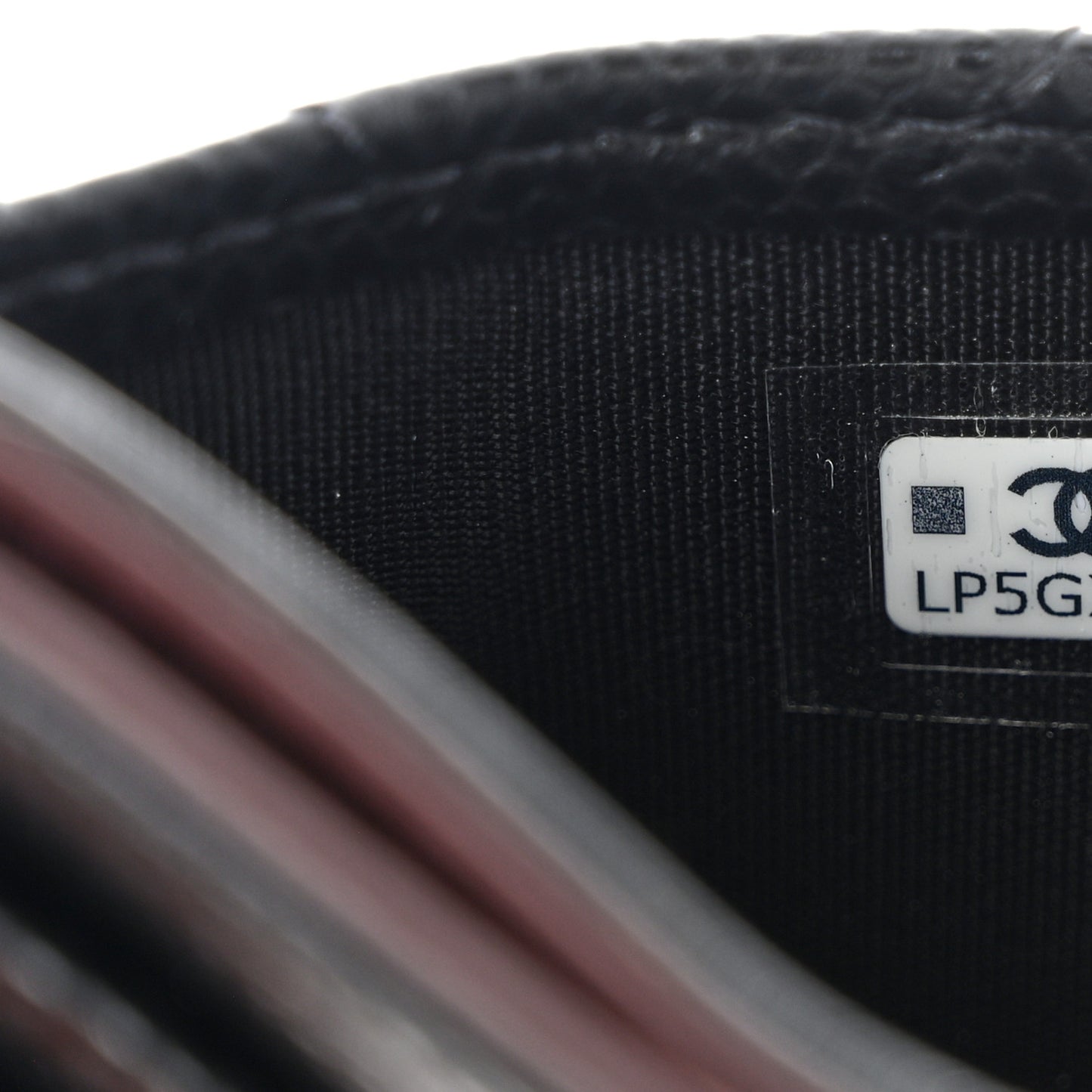 Caviar Quilted Card Holder Black