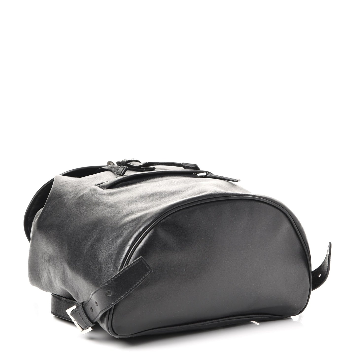 Soft Calfskin Cinch Backpack Black