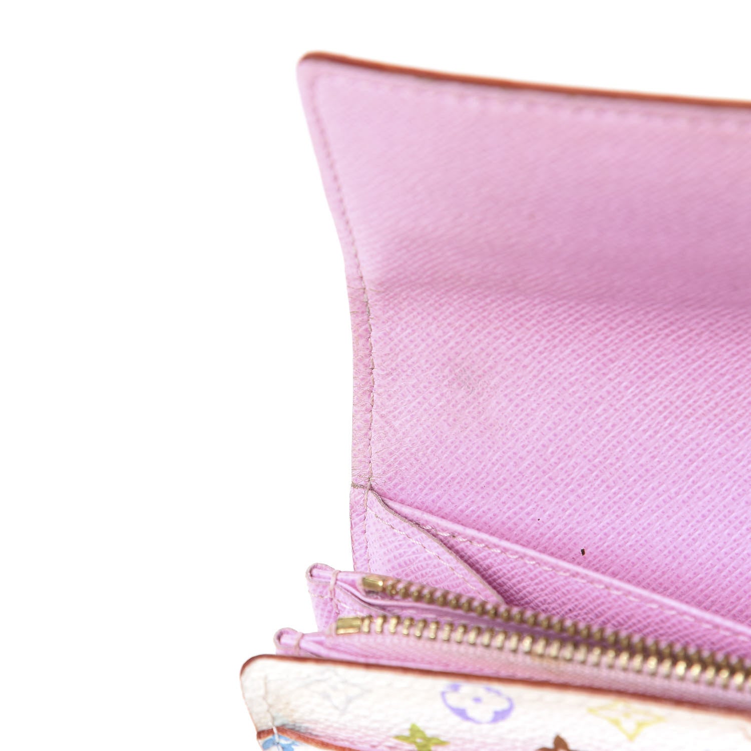 Louis Vuitton Monogram Multicolor Sarah Wallet White Litchi 12 of 13