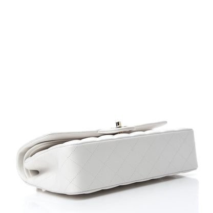 Chanel Caviar Quilted Medium Double Flap White 4 of 12