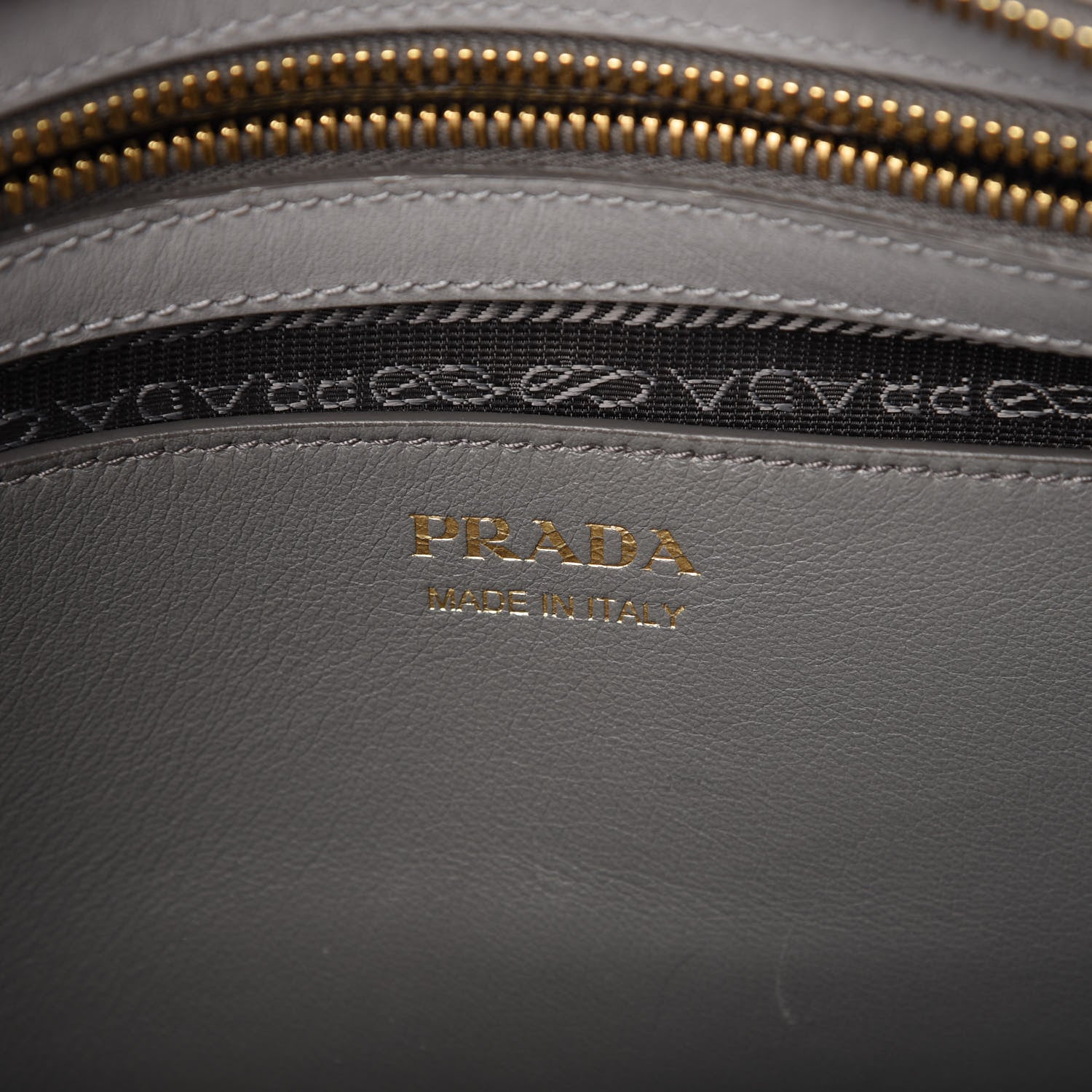 Prada Saffiano City Calfskin Medium Esplanade Tote Mercurio 8 of 10