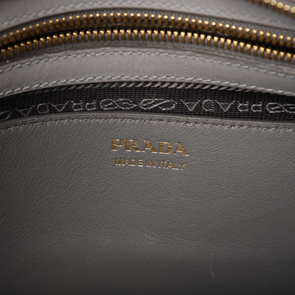 Prada Saffiano City Calfskin Medium Esplanade Tote Mercurio 8 of 10