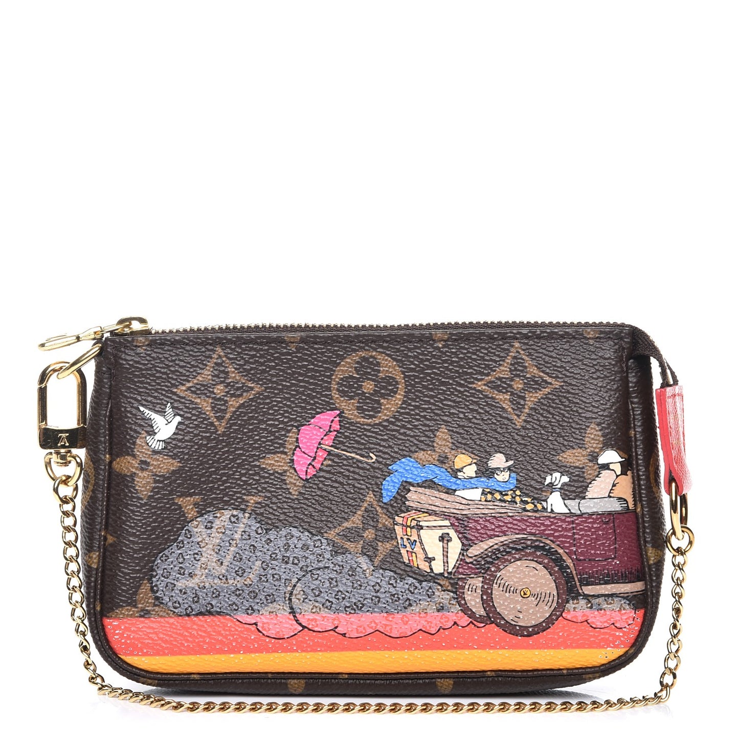 Monogram 2015 Christmas Animation Mini Pochette Accessories
