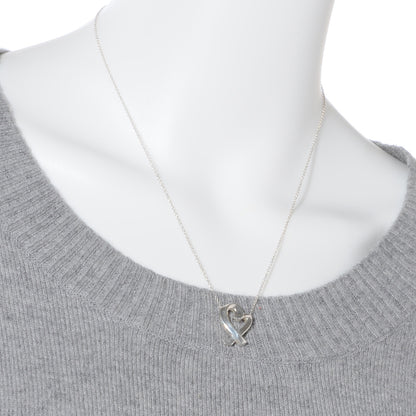 Tiffany Sterling Silver Paloma Picasso Loving Heart Pendant Necklace 2 of 5