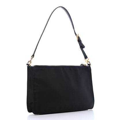 Prada Tessuto Nylon Pochette Bag Black 2 of 5