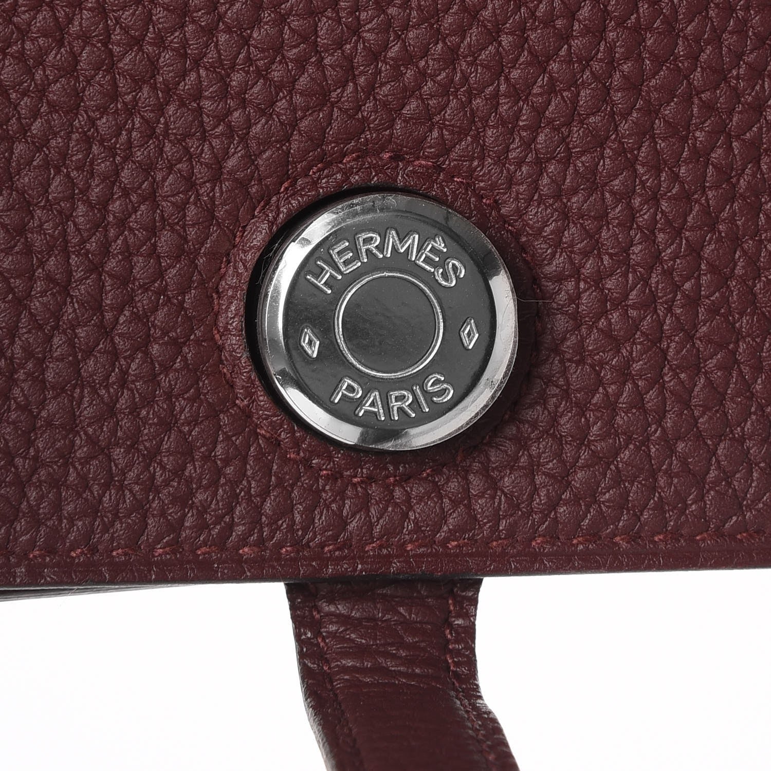 Hermes Togo Dogon Duo Wallet Bordeaux 5 of 13