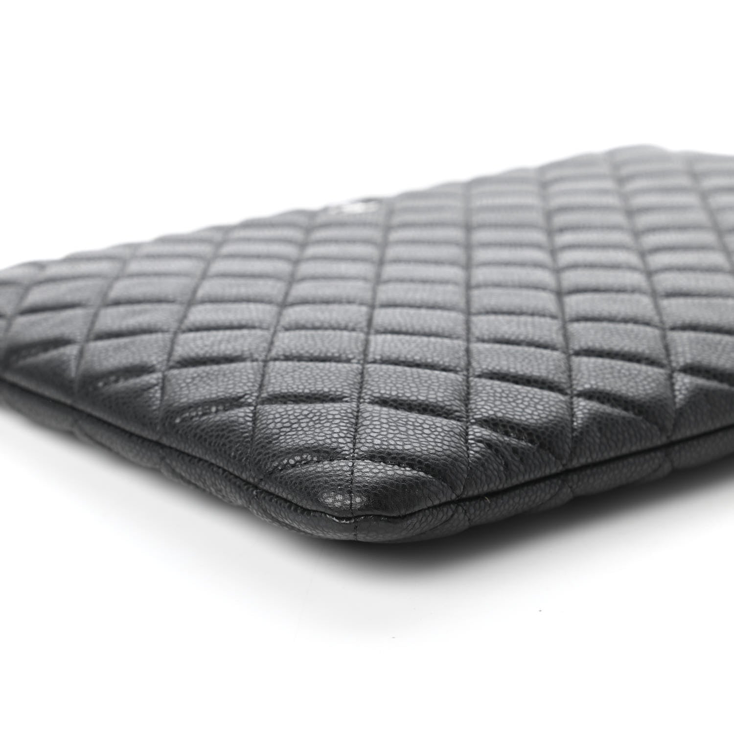 Chanel Caviar Quilted Large Cosmetic Case Black 6 of 10