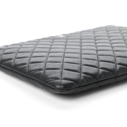 Chanel Caviar Quilted Large Cosmetic Case Black 6 of 10