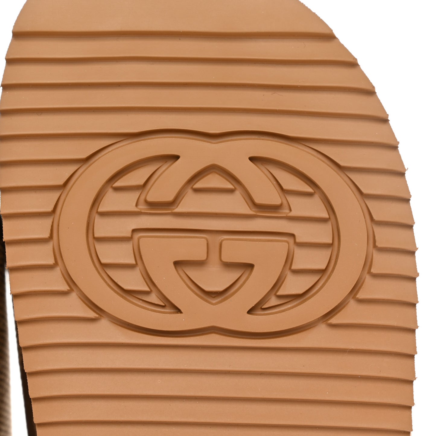 Monogram Jumbo GG Nappa Samoa Platform 40mm Slide Sandals 39 Camel Ebony New Acero
