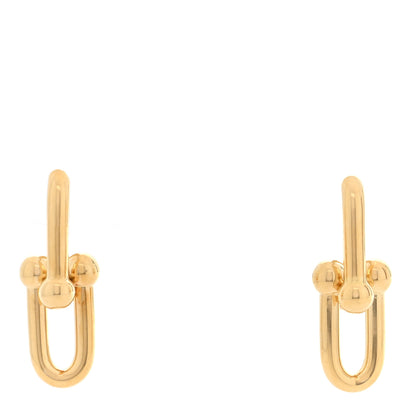 Tiffany 18K Yellow Gold Medium HardWear Link Earrings 1 of 5