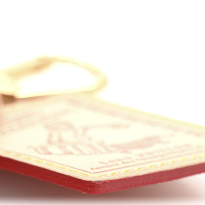 Louis Vuitton Vachetta Groom Key Ring Bag Charm Red 3 of 5