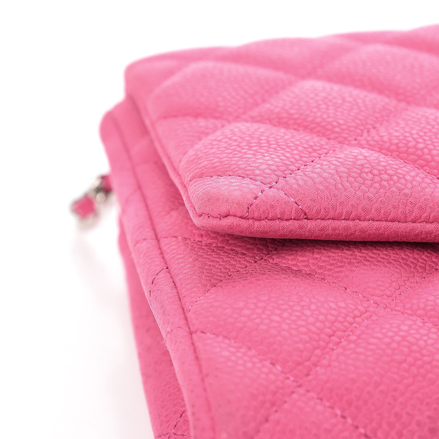 Chanel Iridescent Caviar Clutch with Chain Flap Pink 12 of 14