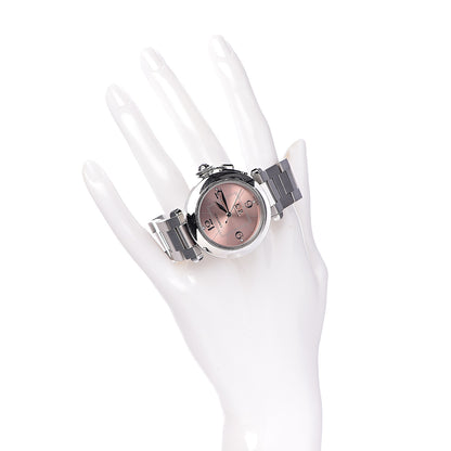 Cartier Stainless Steel 35mm Pasha C Big Date Automatic Watch Pink 2 of 8