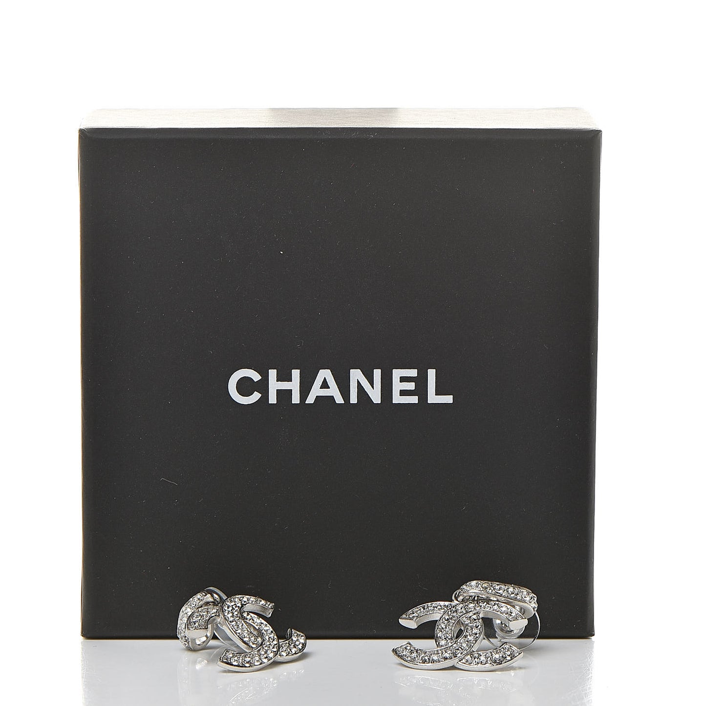 Crystal Palais Garnier CC Drop Earrings Silver
