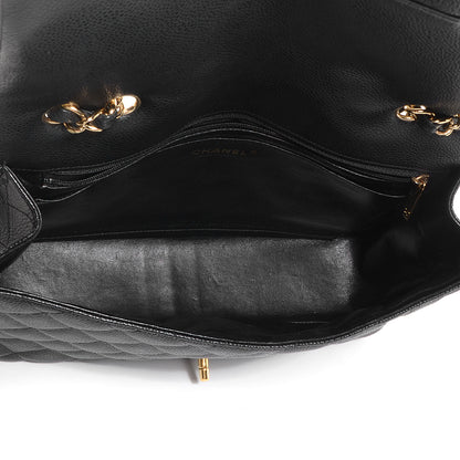 Chanel Caviar Jumbo Single Flap Black 4 of 7