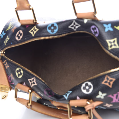 Louis Vuitton Monogram Multicolor Speedy 30 Black 5 of 10