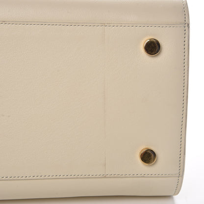 Saint Laurent Grained Calfskin Small Sac De Jour Porcellana 14 of 16