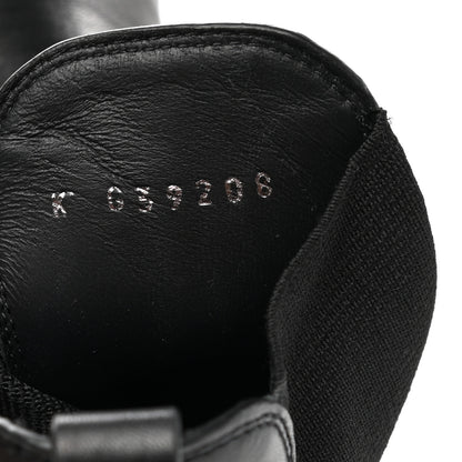Chanel Calfskin Patent Cap Toe Ankle Boots 37.5 Black 8 of 9