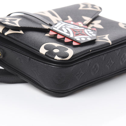 Louis Vuitton Empreinte Monogram Giant Crafty Pochette Metis Black Creme 6 of 7